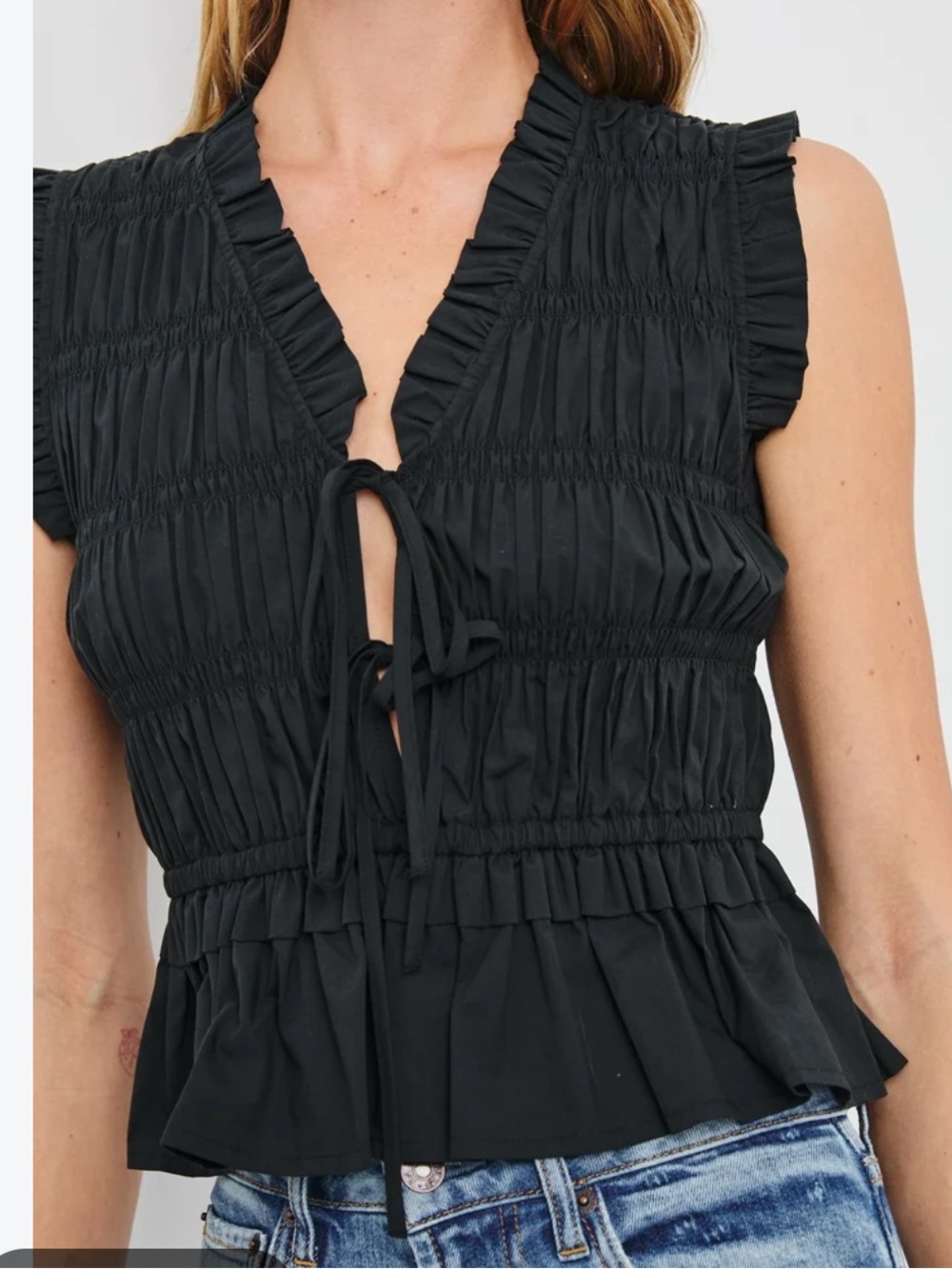 Rails Black Martine Top - Size Small